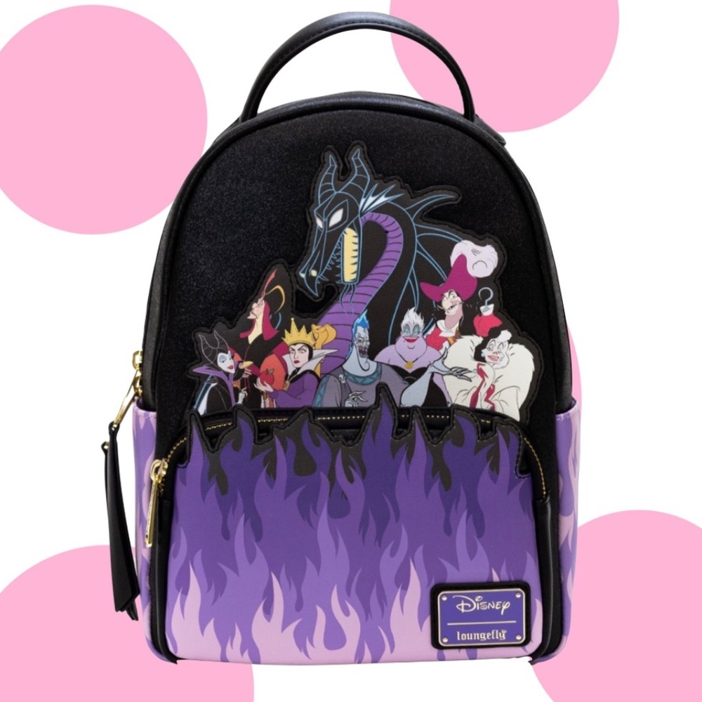 Loungefly Disney Villains Flame Mini Backpack